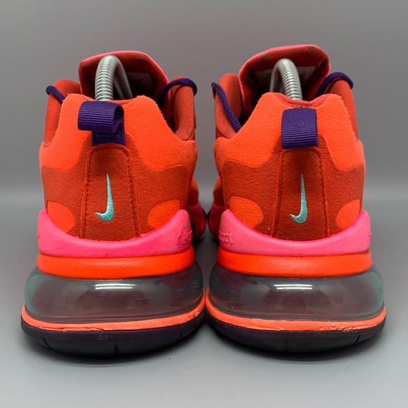 Nike Air Max 270 React Mystic Red Shoes AT6174-600 Women's Sz 10 - Picture 3 of 10